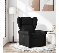 vidaXL Sillón reclinable de tela negro