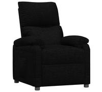vidaXL Sillón reclinable de tela negro