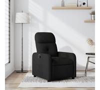 vidaXL Sillón reclinable de tela negro