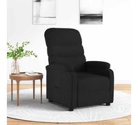 vidaXL Sillón reclinable de tela negro