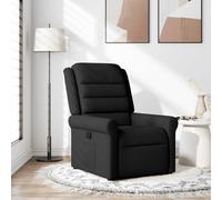 vidaXL Sillón reclinable de tela negro