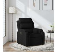 vidaXL Sillón reclinable de tela negro