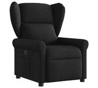 vidaXL Sillón reclinable de tela negro
