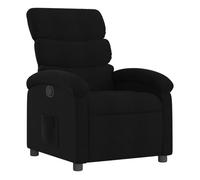 vidaXL Sillón reclinable de tela – Negro
