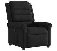 vidaXL Sillón reclinable de tela negro
