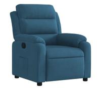 vidaXL Sillón reclinable de terciopelo azul