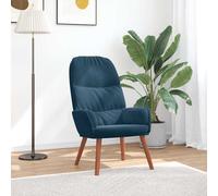 vidaXL Sillón reclinable de terciopelo azul