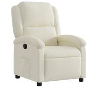 vidaXL Sillón reclinable de terciopelo color crema