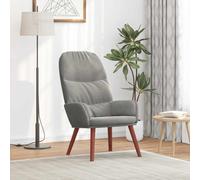 vidaXL Sillón reclinable de terciopelo gris claro