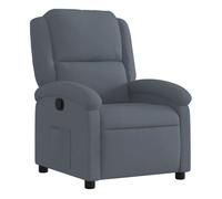 vidaXL Sillón reclinable de terciopelo gris