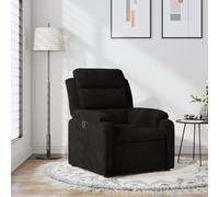 vidaXL Sillón reclinable de terciopelo negro