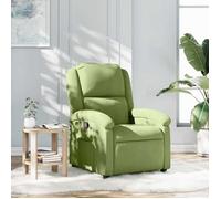 Vidaxl Sillón Reclinable De Terciopelo Verde Claro