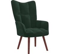 vidaXL Sillón reclinable de terciopelo verde oscuro - Sillón reclinable - Silla reclinable - Sillones reclinables - Silla de oficina