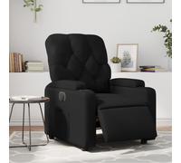 vidaXL Sillón reclinable eléctrico de cuero sintético negro