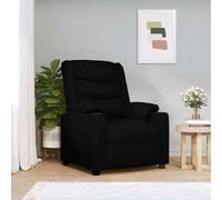 vidaXL Sillón reclinable eléctrico de cuero sintético negro