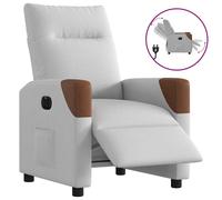 vidaXL Sillón reclinable eléctrico de tela gris nube