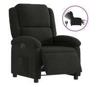 vidaXL Sillón reclinable eléctrico Black de tela gris claro
