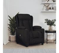 vidaXL Sillón reclinable eléctrico de tela negro
