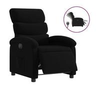 vidaXL Sillón reclinable eléctrico de tela – negro