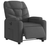 vidaXL Sillón reclinable eléctrico Relax, respaldo y reposabrazos, asiento ajustable, tela negro