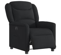 vidaXL Sillón reclinable eléctrico de tela negro