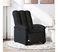 vidaXL Sillón reclinable eléctrico de tela negro