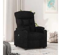 vidaXL Sillón reclinable eléctrico de tela negro