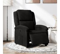vidaXL Sillón reclinable eléctrico de tela negro