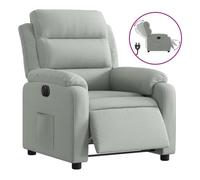 vidaXL Sillón reclinable eléctrico de terciopelo – gris claro