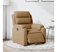 vidaXL Sillón reclinable eléctrico de terciopelo marrón