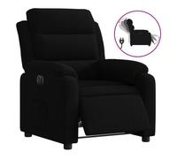 vidaXL Sillón reclinable eléctrico de terciopelo negro
