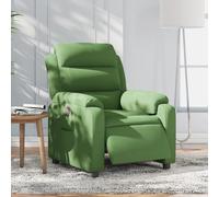 vidaXL Sillón reclinable eléctrico de terciopelo verde claro