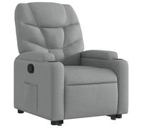 vidaXL Sillón reclinable elevable de tela gris claro Sillon Dormitorio Sillon Comodos Silla Relax Sillón Sofá