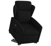 vidaXL Sillón reclinable elevable tela negro
