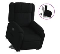 vidaXL Sillón reclinable elevable de tela, negro