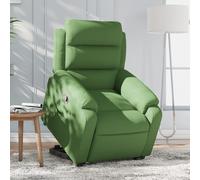 vidaXL Sillón reclinable elevable terciopelo verde claro