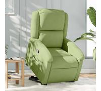 vidaXL Sillón reclinable elevable terciopelo verde claro