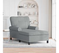 vidaXL Sillón reclinable Gris Claro tela 91 x 157 x 91 cm