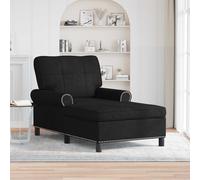 vidaXL Sillón reclinable Negro tela 91 x 157 x 91 cm