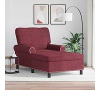 vidaXL Sillón reclinable Rojo vino tela 91 x 157 x 91 cm