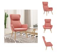 vidaXL Sillón reclinable rosa de terciopelo - Sillón