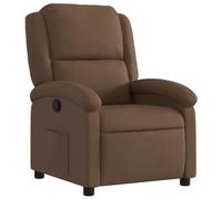 vidaXL Sillón Reclinable, Silla con Respaldo Reposabrazos, Sillón de Televisión Relax Descanso, Asiento para Salón Hogar, Tela Marrón