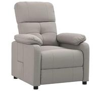 vidaXL Sillón reclinable de tela gris taupe