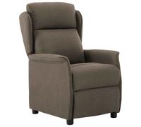 vidaXL Sillón reclinable Taupé 66.5 x 94 x 101.5 cm Poliéster