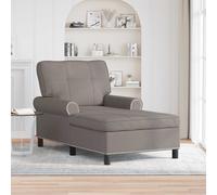 vidaXL Sillón reclinable Taupé tela 91 x 157 x 91 cm