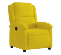 vidaXL Sillón reclinable de terciopelo amarillo