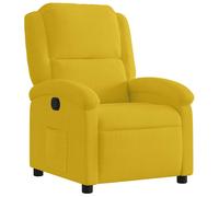 vidaXL Sillón reclinable de terciopelo amarillo