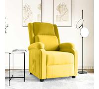 vidaXL Sillón reclinable terciopelo amarillo