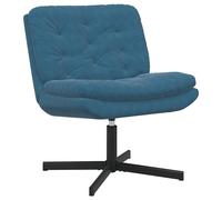 vidaXL Sillón Relax giratorio Azul 63 x 75 x 76 cm Terciopelo