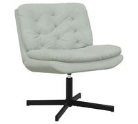 vidaXL Sillón Relax giratorio Gris Claro 63 x 75 x 76 cm Terciopelo